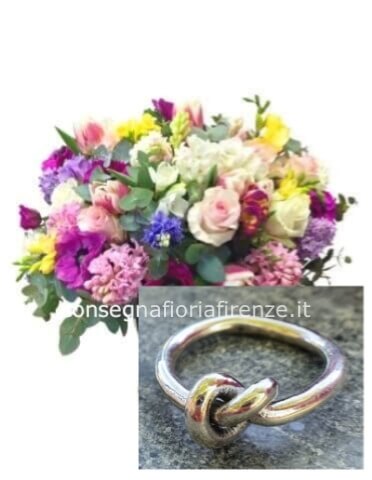 Bouquet di fiori misti + anello